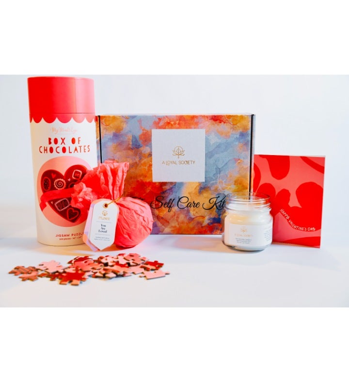 Valentine's Day Puzzle & Peace, Spa Gift Box