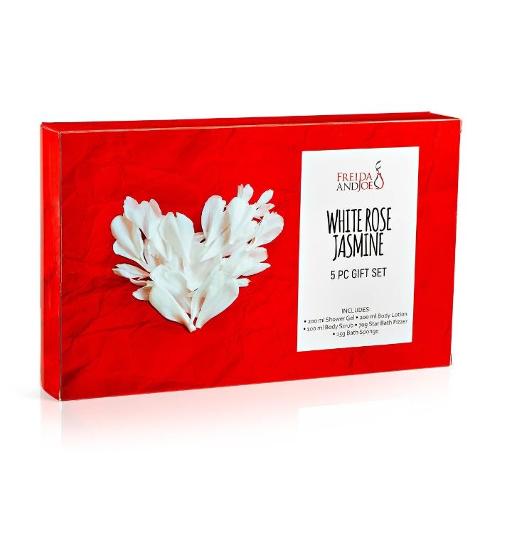 White Rose Jasmine Spa Gift Set Luxurious 5-piece Bath & Body Collection