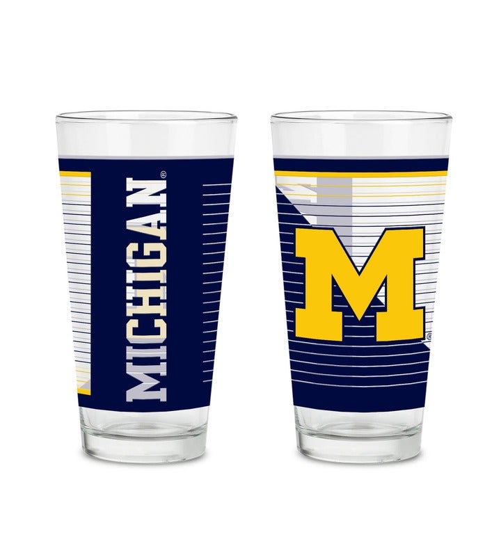 NCAA 2 Pack 16oz Pint Glass Gift Set