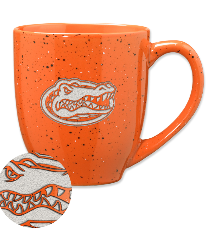 NCAA 16 Oz Laser Engraved Ceramic Coffee Mug