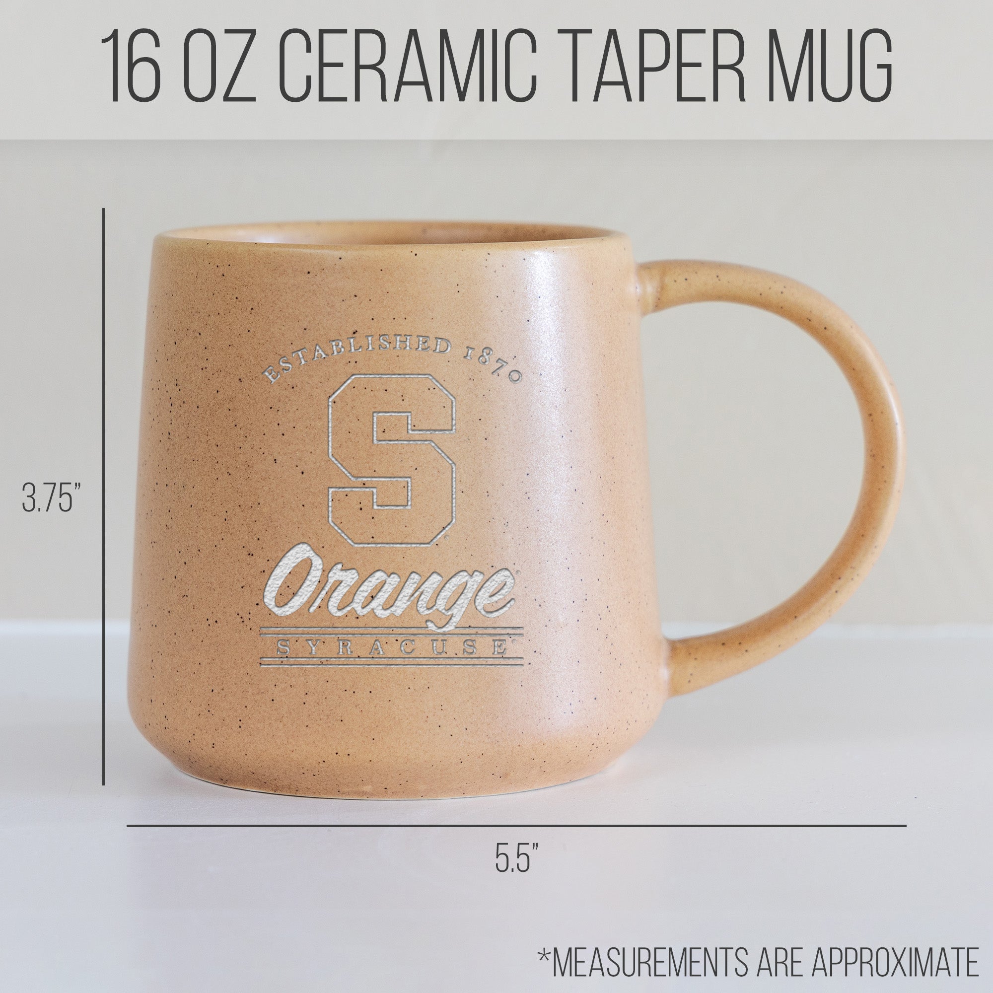 College 16oz Ceramic Taper Mug
