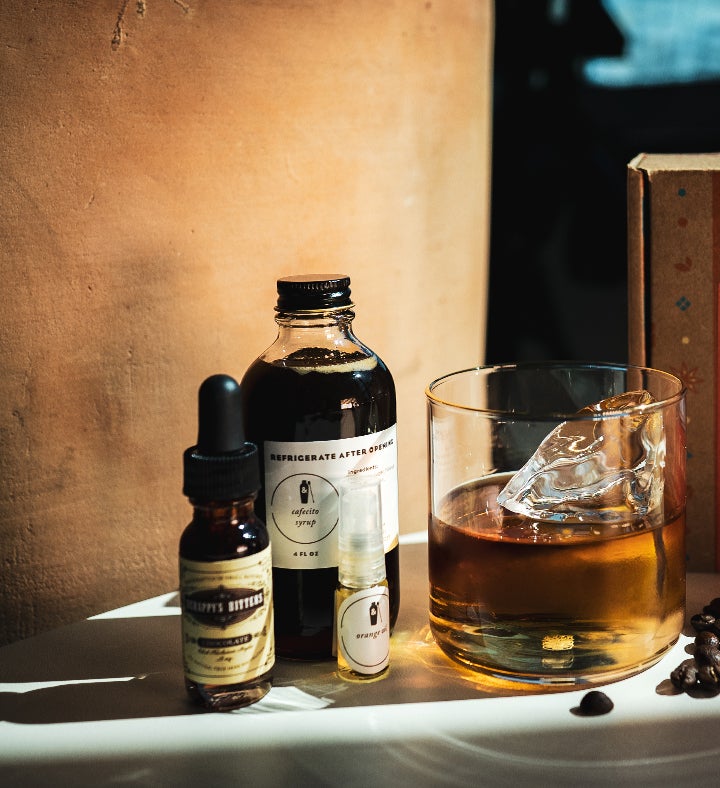 Old Fashioned Cuban Coffee Rum Cocktail Kit