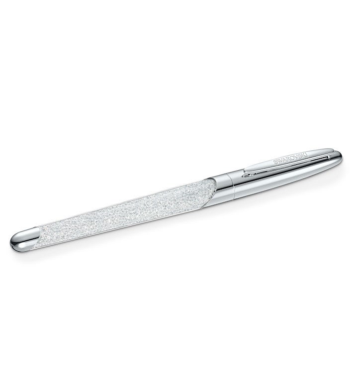 Crystalline Nova Rollerball Pen, Silver Tone, Chrome Plated