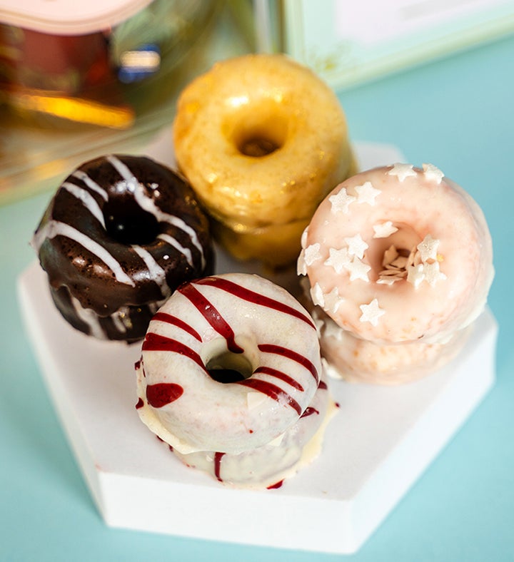 Floral Birthday Bubble Box With Donuts