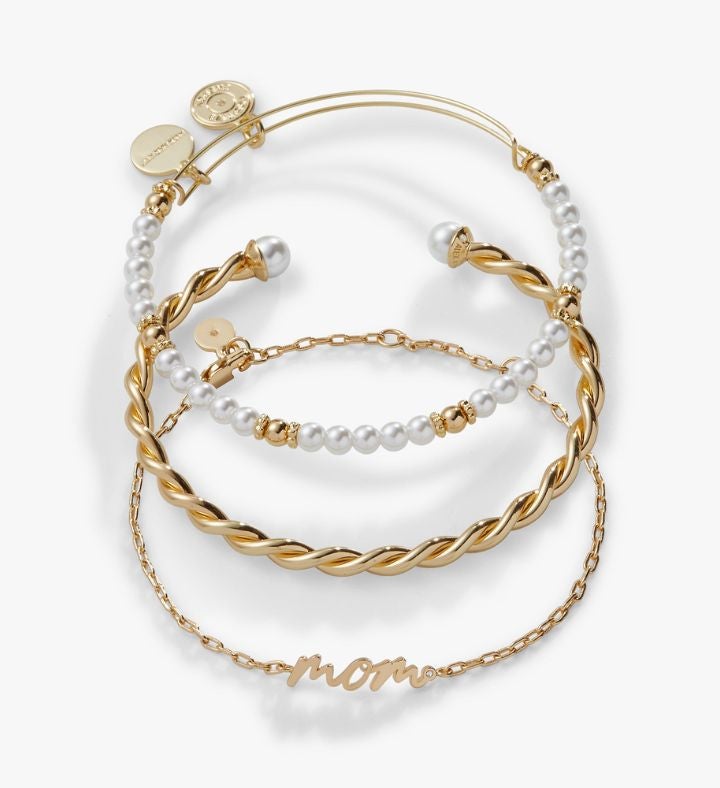 Mom' Script Bracelet, Set Of 3
