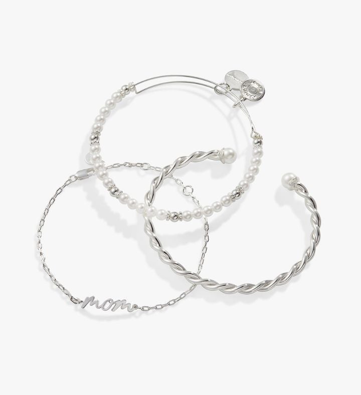 Mom' Script Bracelet, Set Of 3