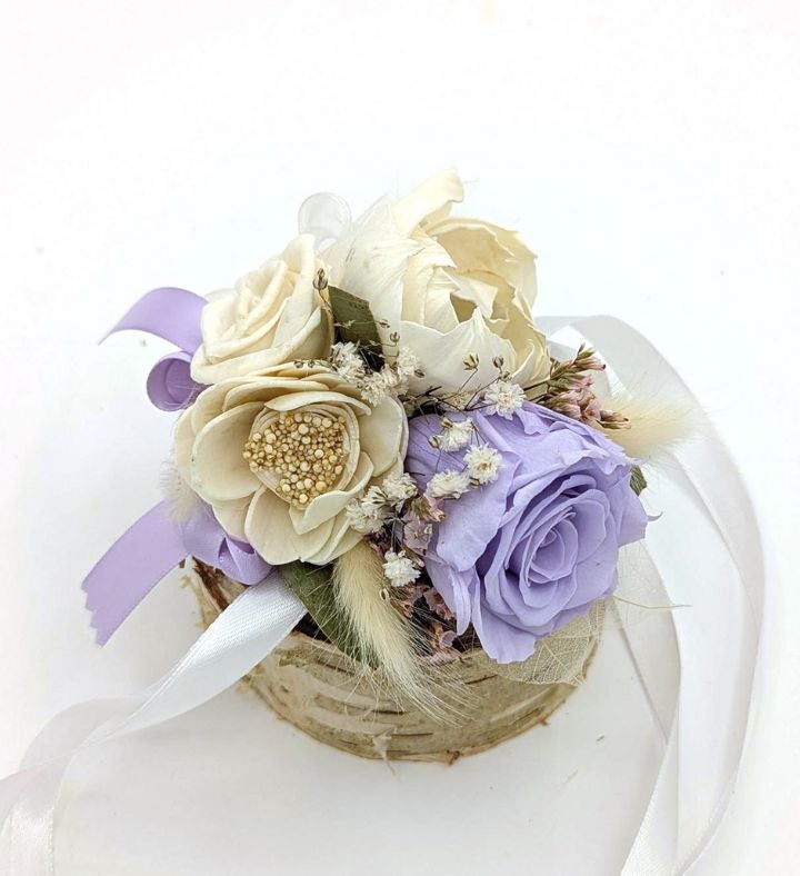 Lasting Preserved Lavender Rose Corsage