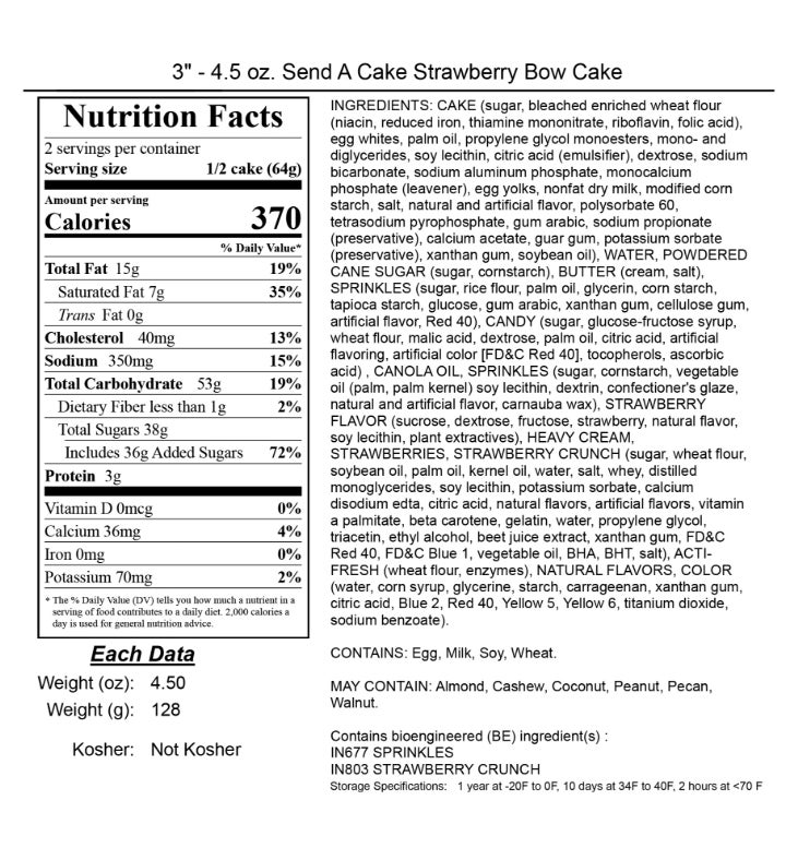  Strawberry Cake With Celebration Spinning Music Stand