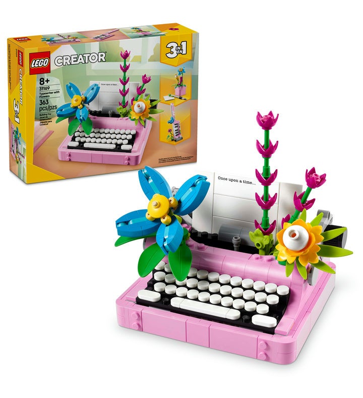 LEGO Creator 3in1 Typewriter With Flowers Toy Playset 31169