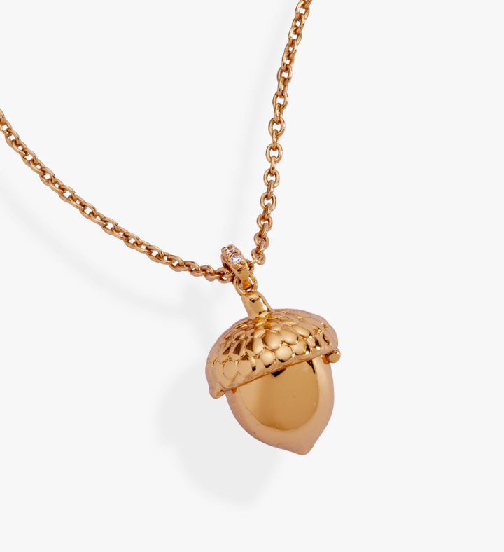 Woodland Acorn & Hidden Squirrel Locket Necklace