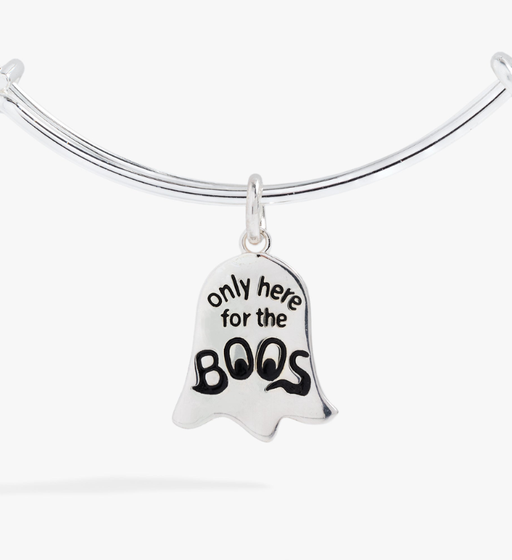 Ghost 'only Here For The Boos' Textured Bangle