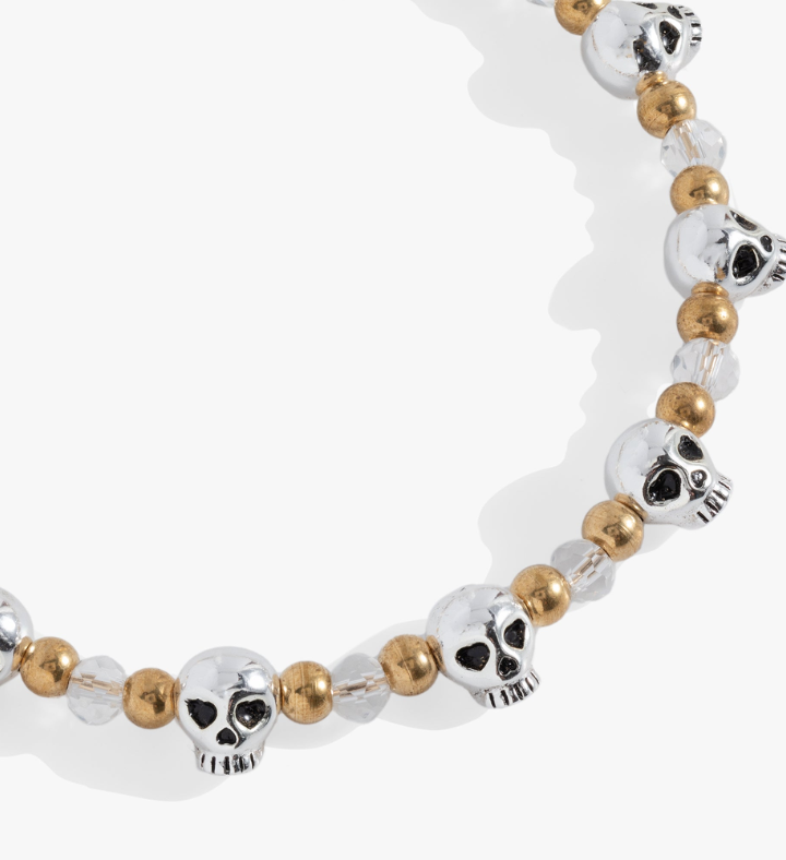 Skull Beaded Bangle