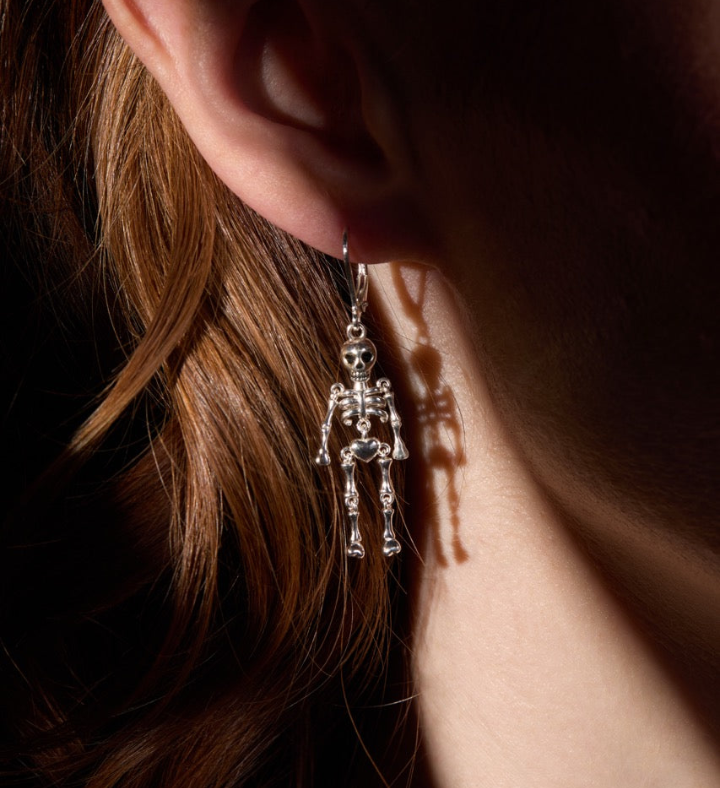 Skeleton Drop Earring