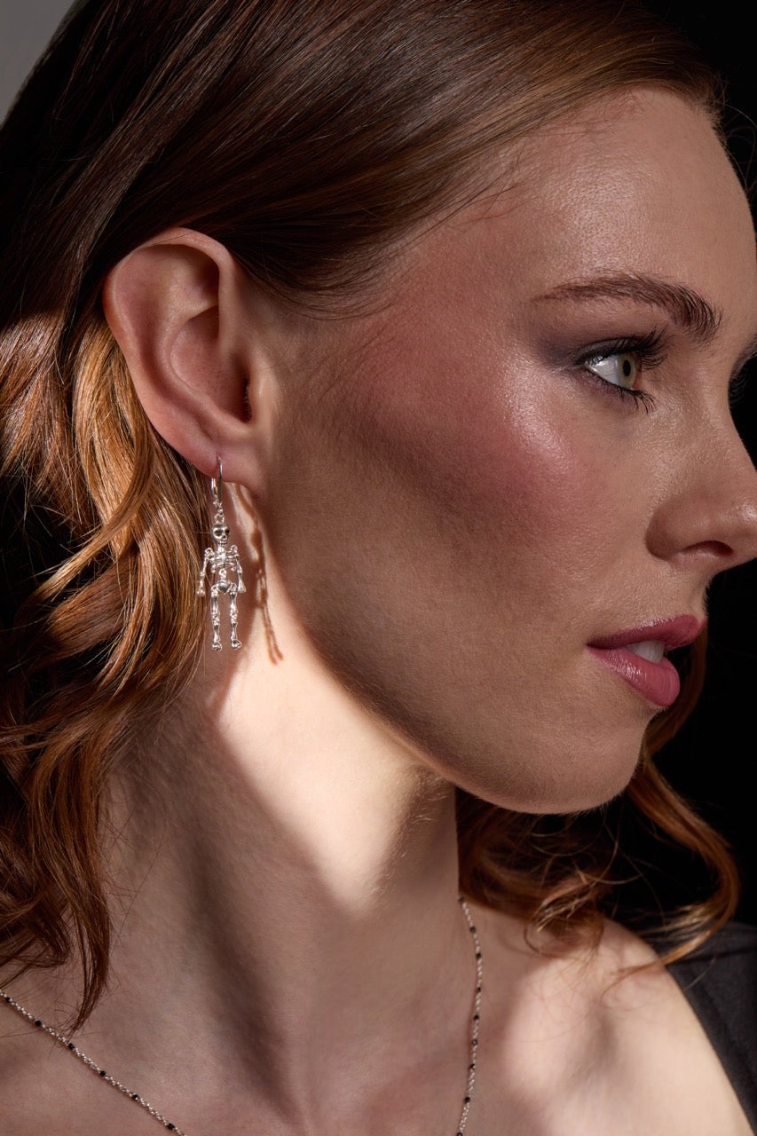Skeleton Drop Earring