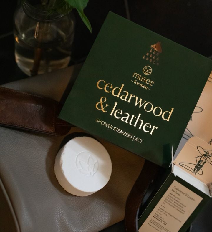 Cedarwood And Leather Shower Steamers