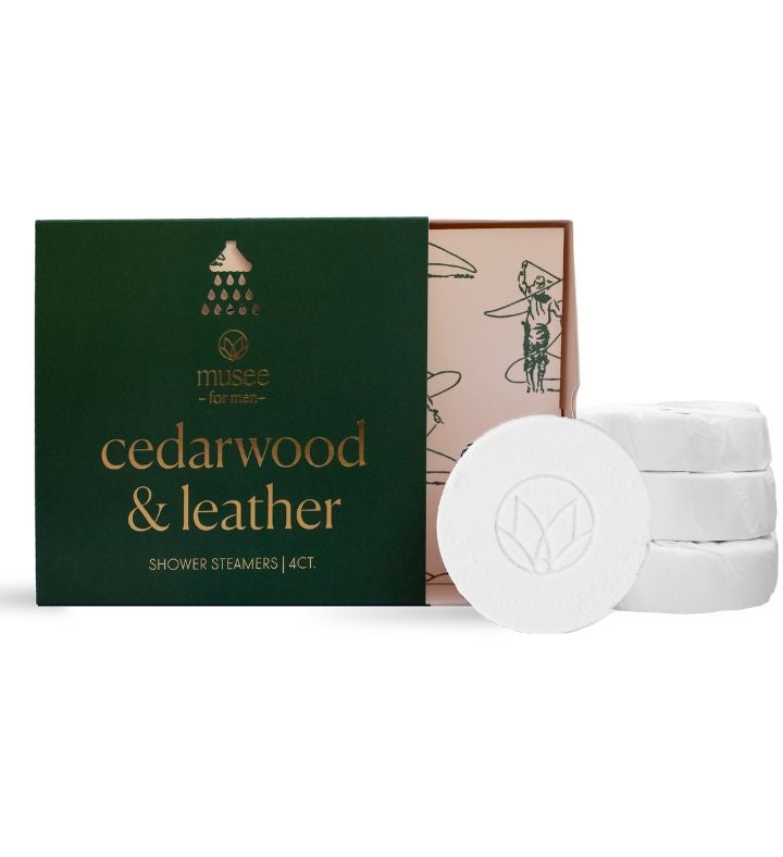 Cedarwood And Leather Shower Steamers