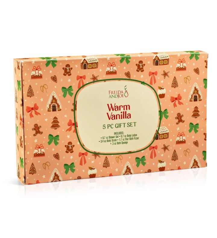 Warm Vanilla Fragrance 5-Piece Bath and Body Collection Gift Box