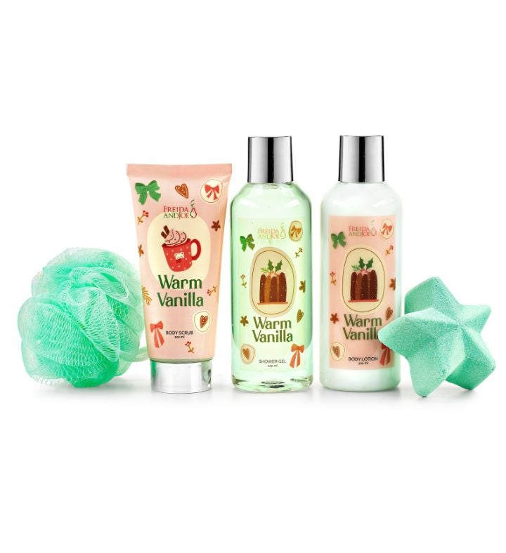 Warm Vanilla Fragrance 5-Piece Bath and Body Collection Gift Box