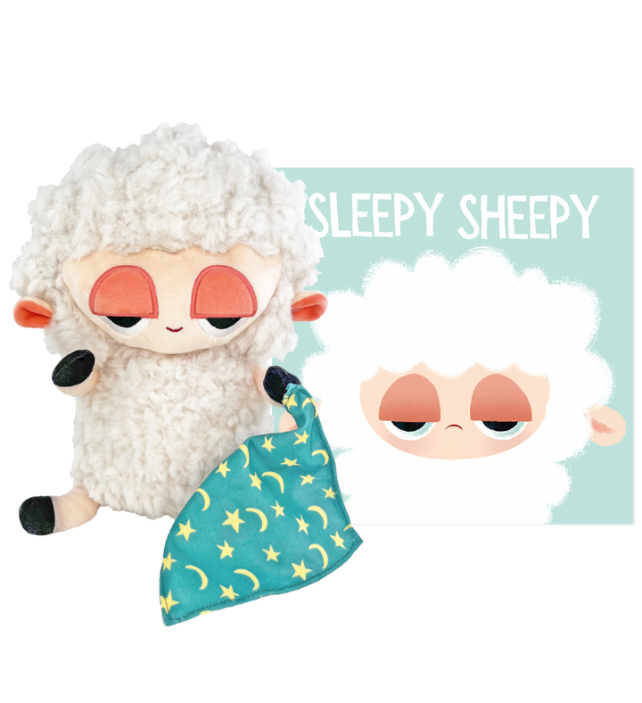 Sleepy Sheepy 10.5" Plush And Hardcover Book Gift Set