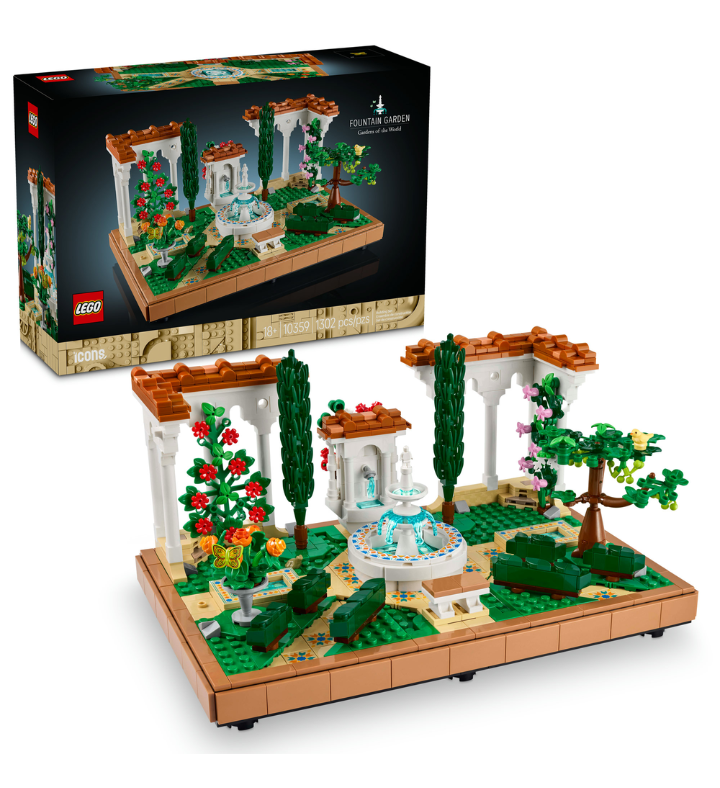 Lego Icons Fountain Garden Home And Office Decor 10359