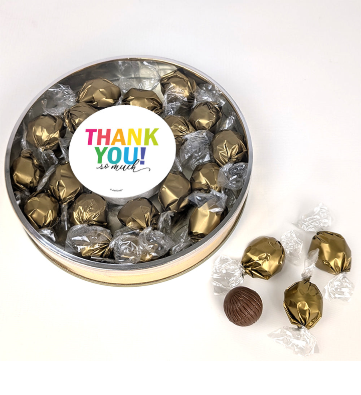 Thanks You Dubai Chocolate Truffles Gift Tin
