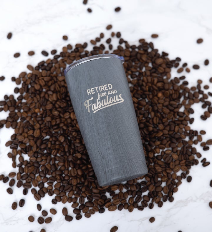 Retired Free And Fabulous Travel Mug
