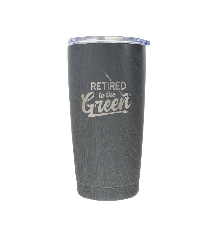 "Retired To The Green" Stainless Steel Tumbler