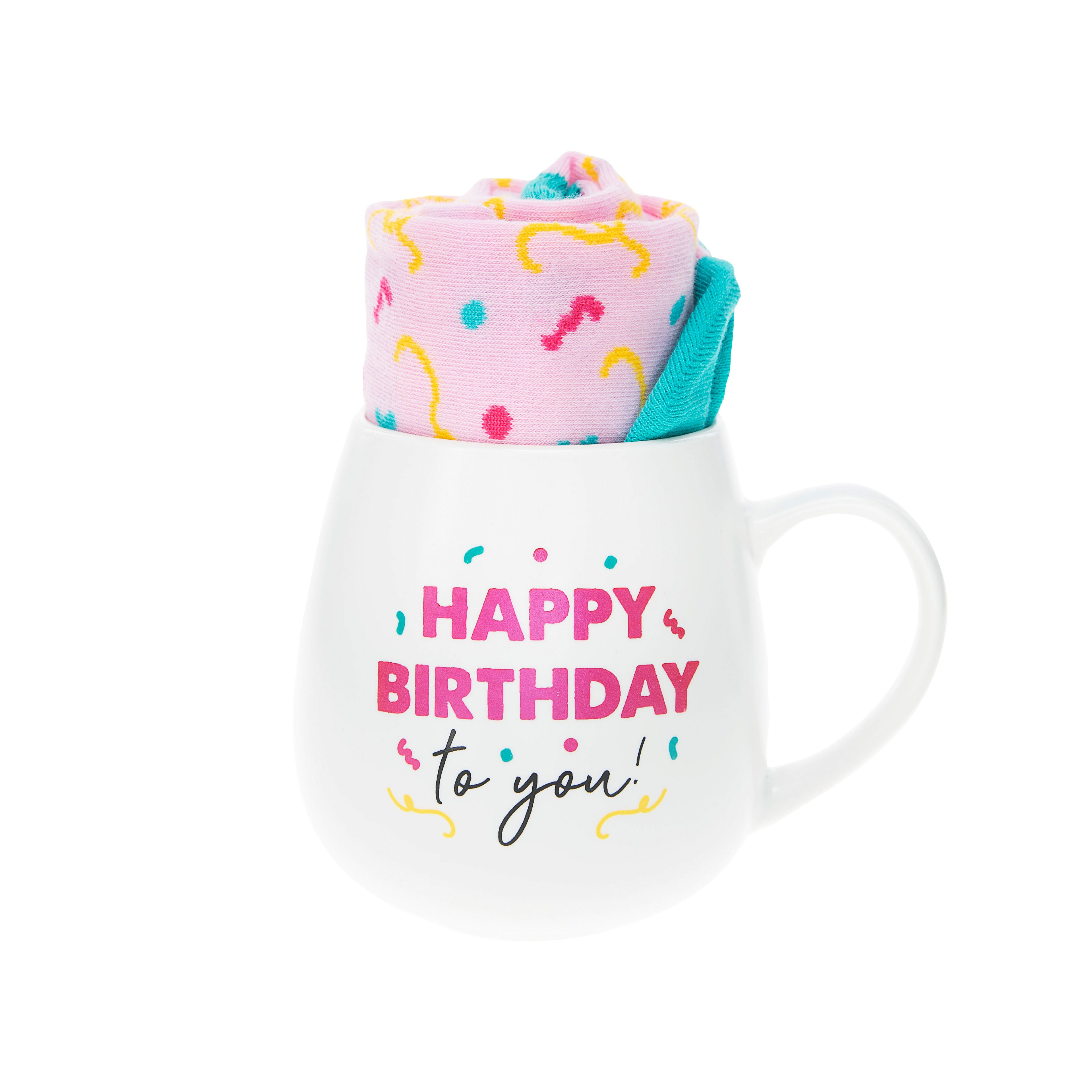 "Happy Birthday To You" Mug and Sock Set