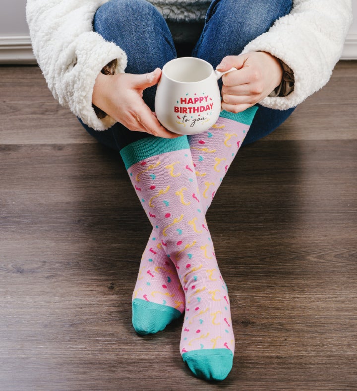 "Happy Birthday To You" Mug and Sock Set
