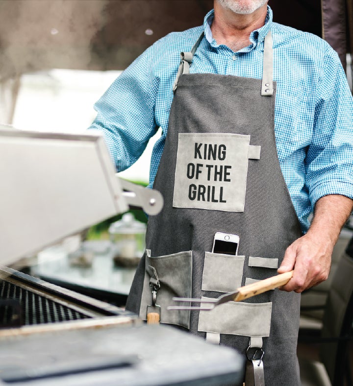 King Of The Grill Canvas Apron