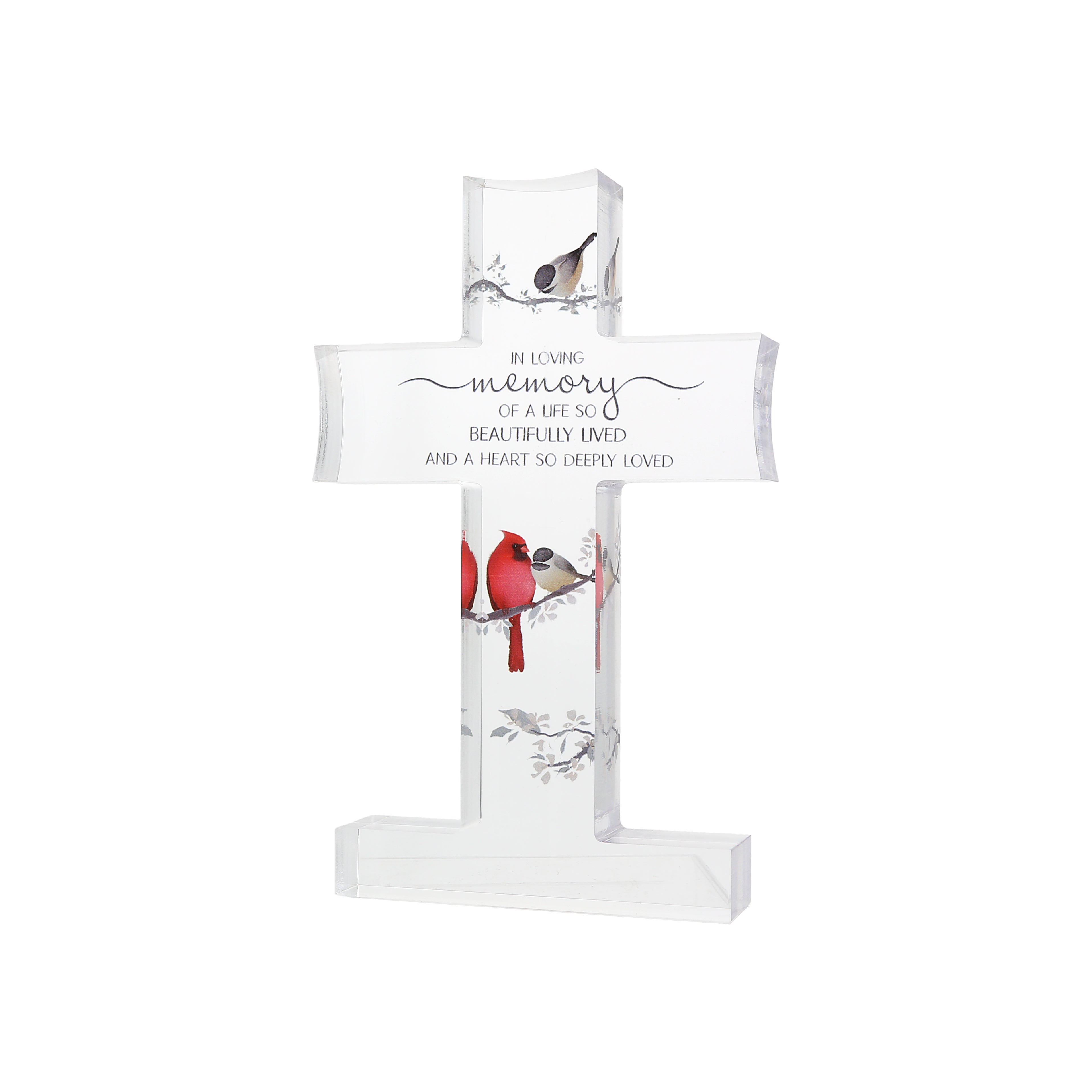 In loving Memory Cross Plaque