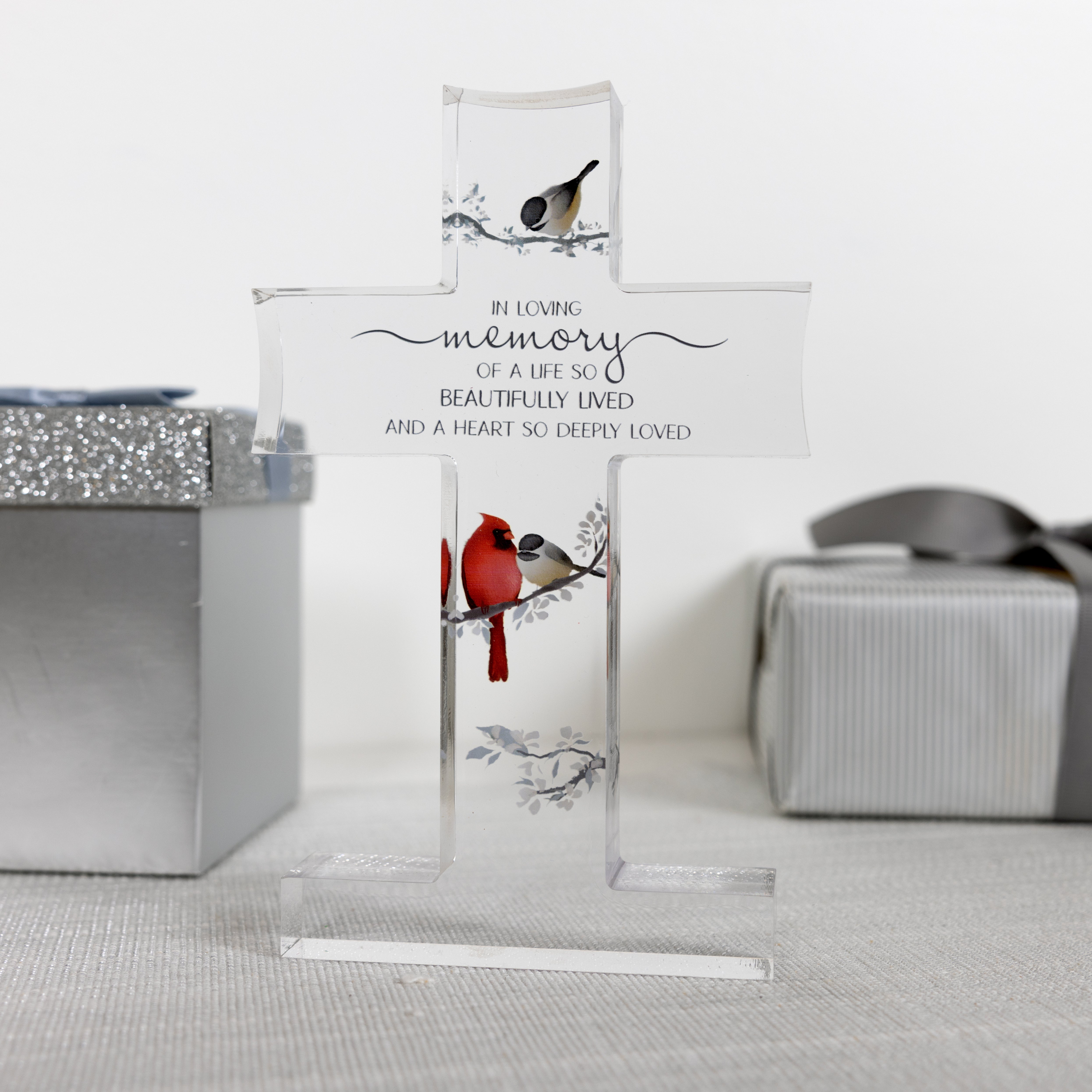 In loving Memory Cross Plaque