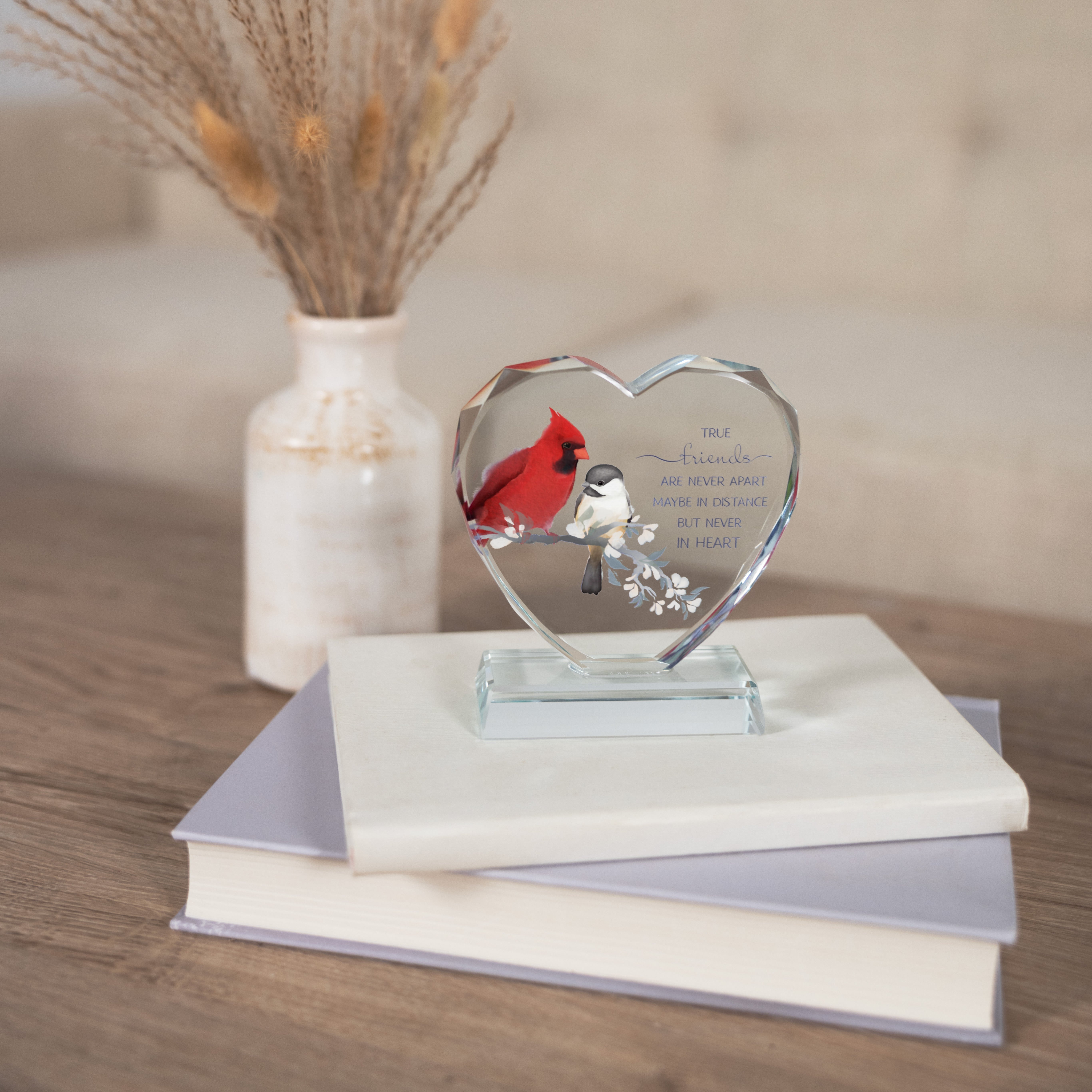 "True Friends" Crystal Heart Plaque
