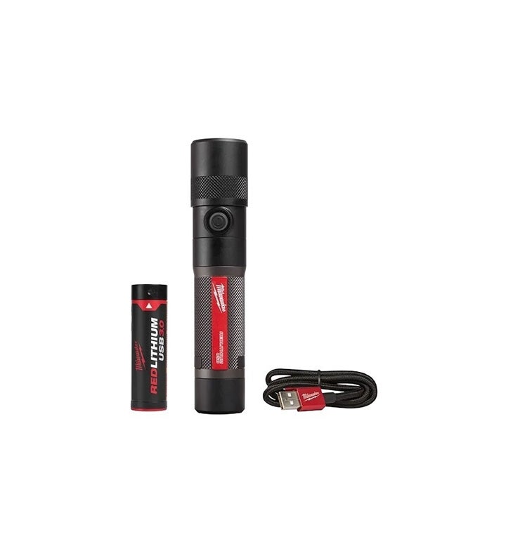 Milwaukee Tools Redlithium Usb 1100l Twist Focus Flashlight