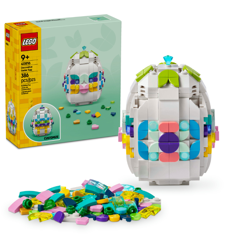 Lego® Decorative Easter Egg Toy Building Kit Gift For Spring 40816