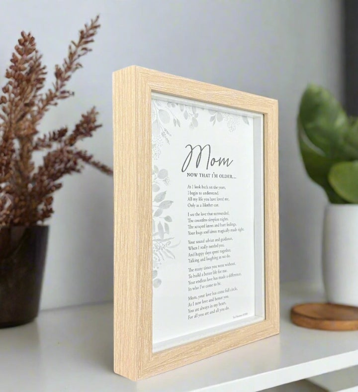 Sentimental Mom Gift, Framed Poem For Mom
