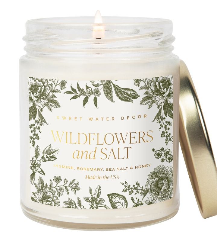 Wildflowers And Salt 9 Oz Soy Candle