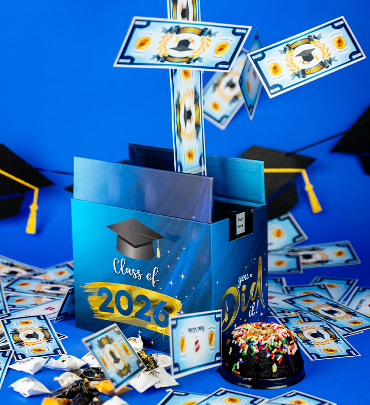 2026 Graduation Billionaire Box W/ Cake