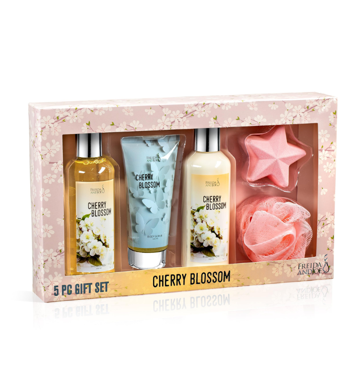Cherry Blossom Spa Gift Box For Her Bath & Body Self-care Gift Set