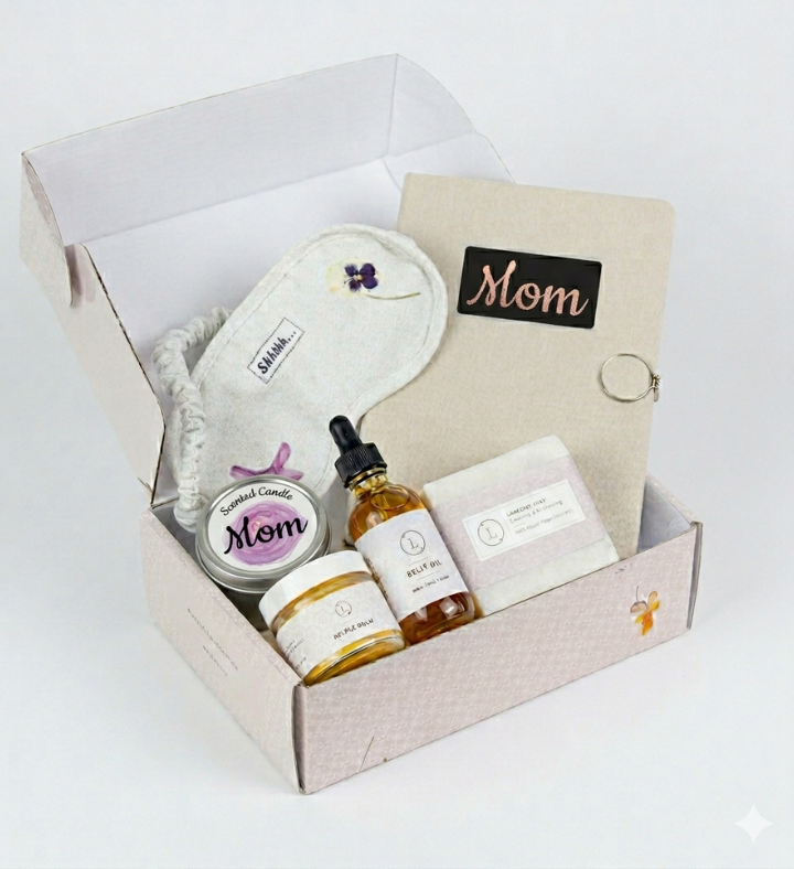 Pampering Mother’s Day Gift Box – Handmade Natural Skincare and Spa Kit