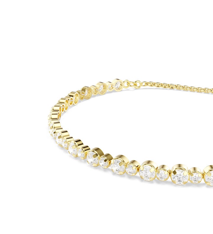 Matrix Bracelet Round Cut White Gold-tone Plated