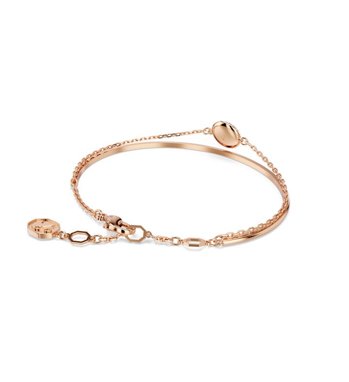 Sublima Bangle White Rose Gold-tone Plated