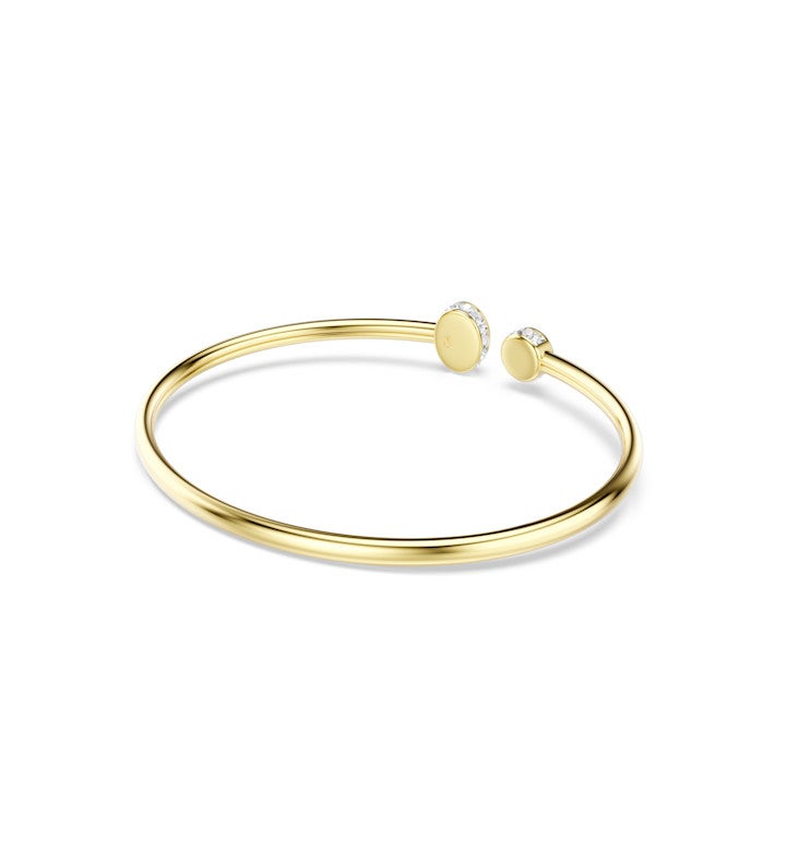 Chroma Bangle, Mixed Cuts, Multicolored, 18k Gold Finish