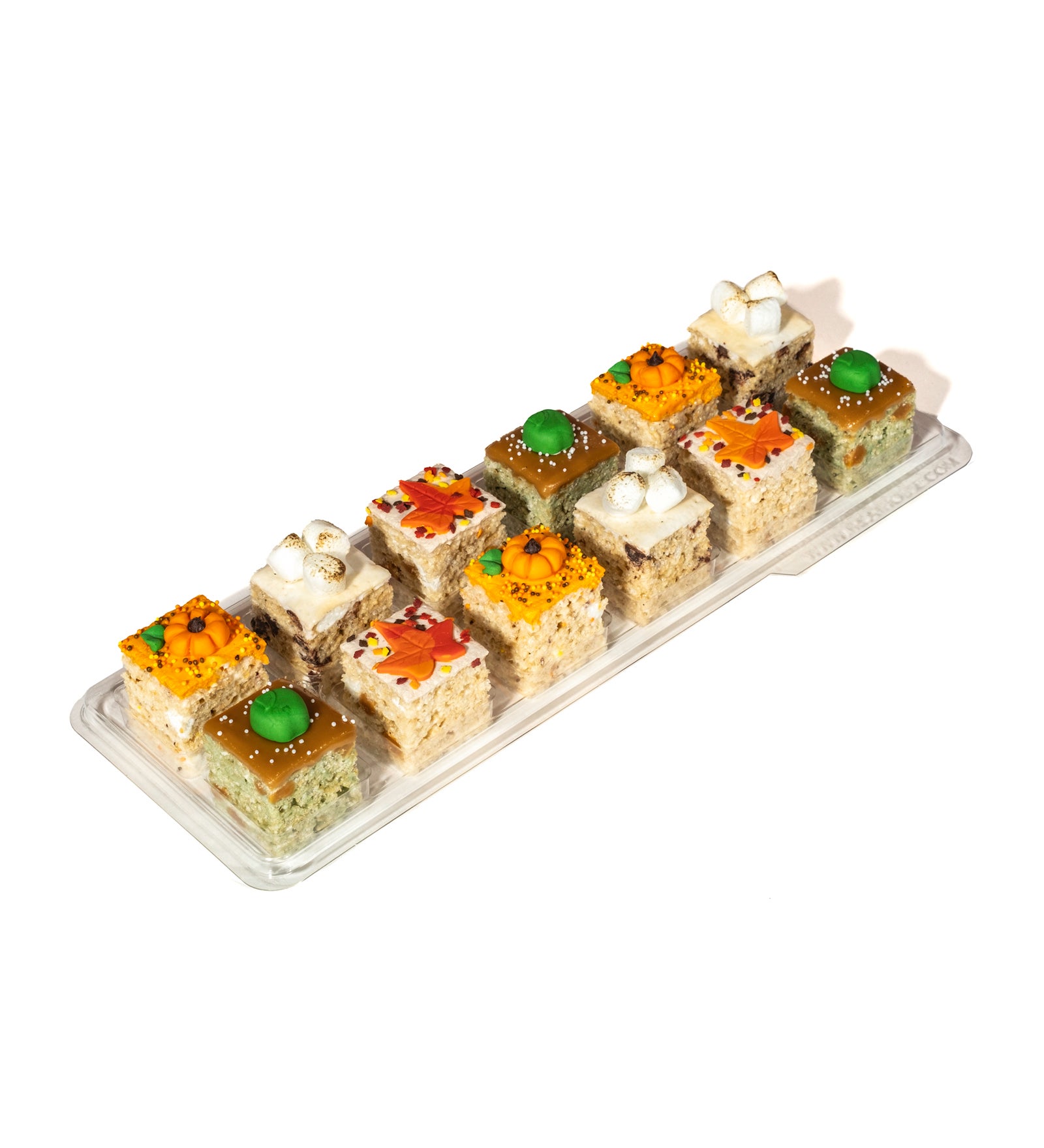12 Pack Of Autumn themed Krispie Rice Treats