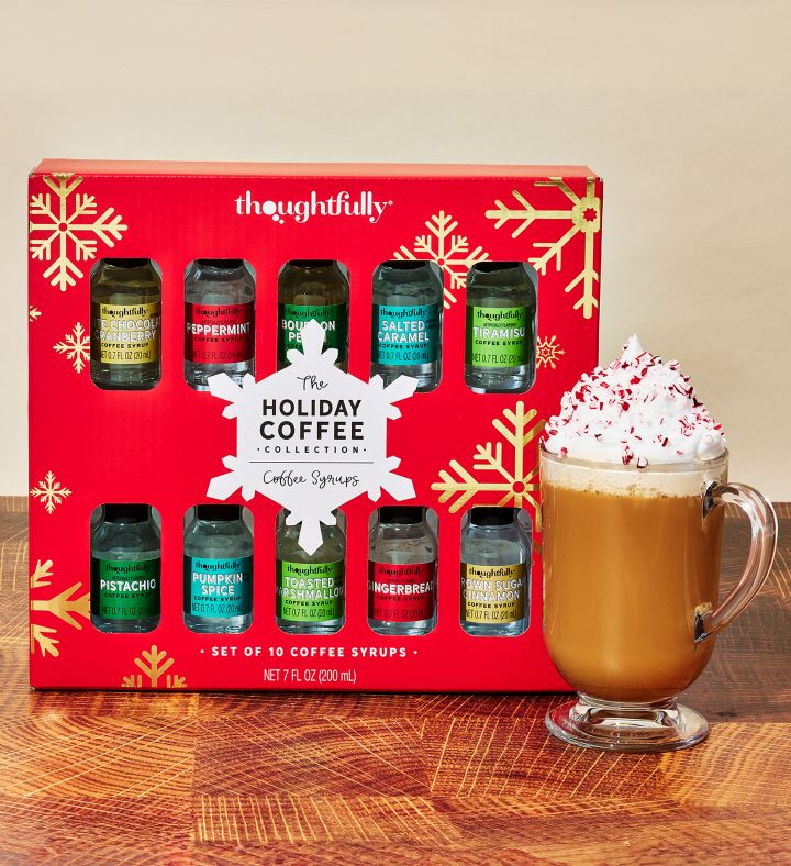 Thoughtfully Seasonal Coffee Syrup Gift Set, Set Of 10