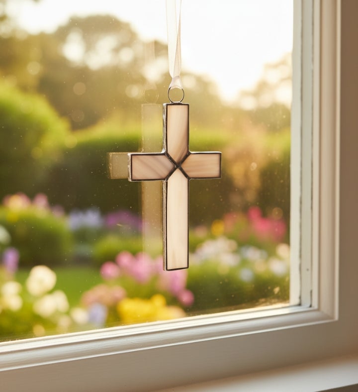 Always In Your Heart Stained Glass Cross Memorial & Sympathy Gift