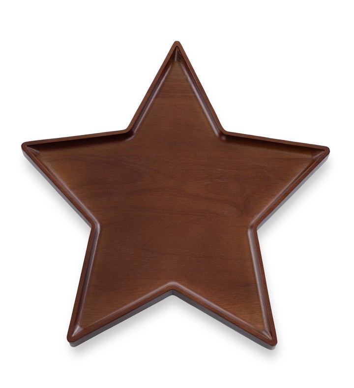 Star Stained Parawood Serving Tray