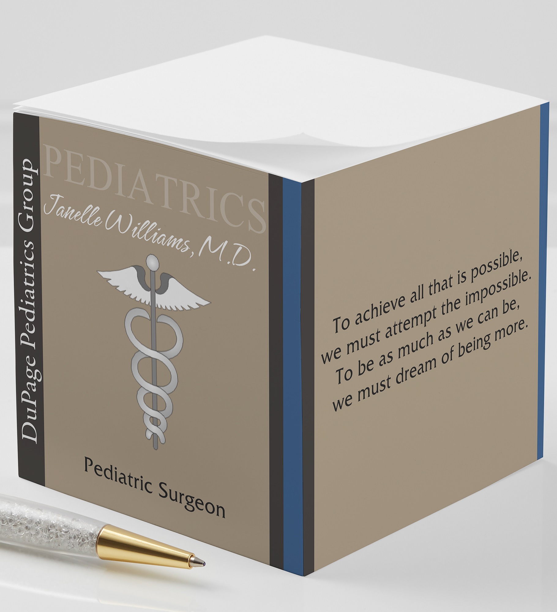 Medical Professions Inspiring Quotes Paper Note Cube