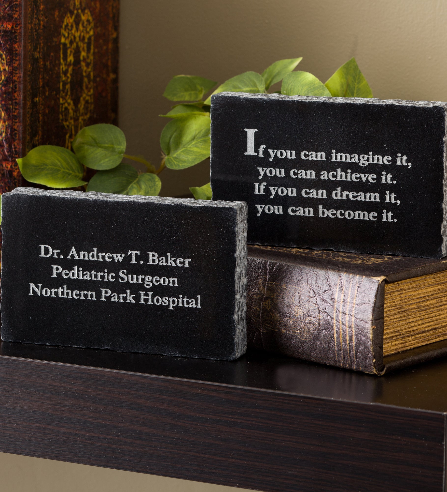 Inspiring Messages Engraved Medical Marble Keepsake