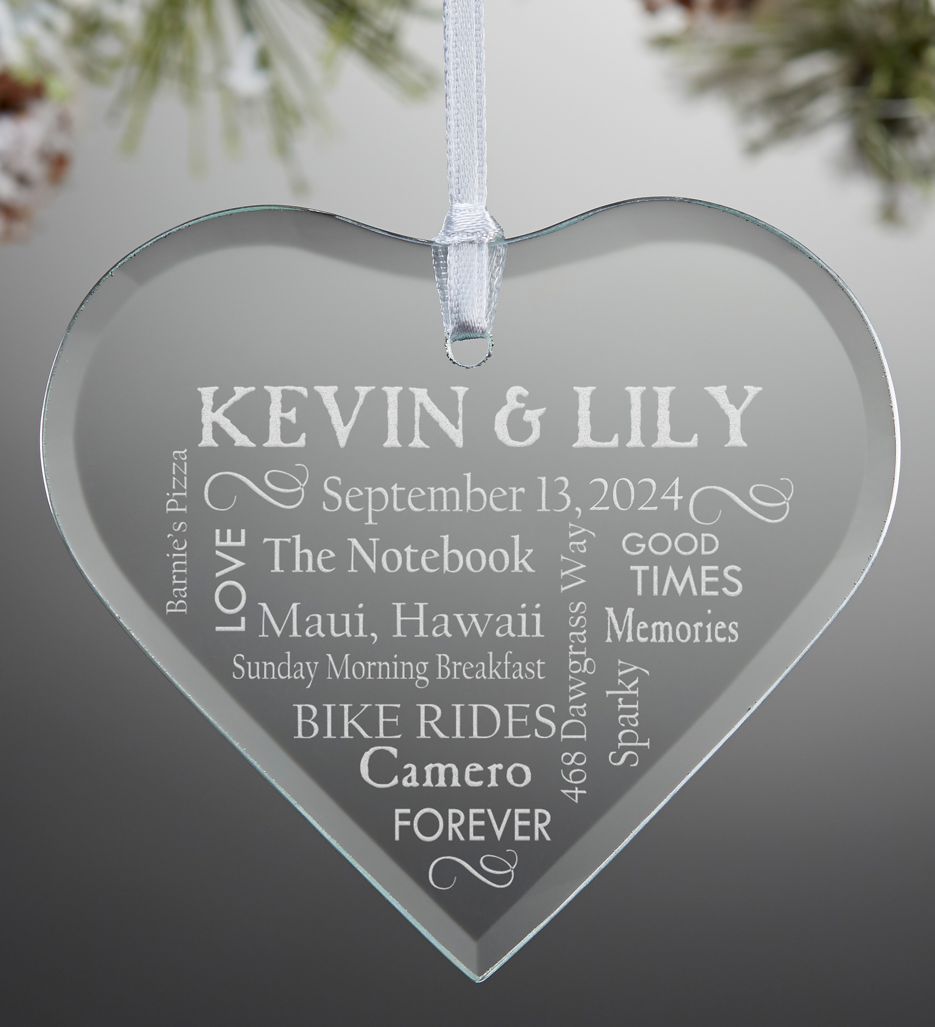 Our Life Together Personalized Romantic Couple's Ornament